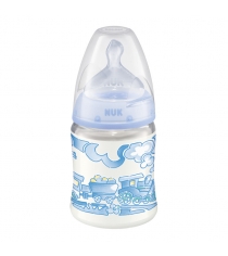 Бутылочка NUK Baby Blue с силиконовой соской с рождения 150 мл пластик...